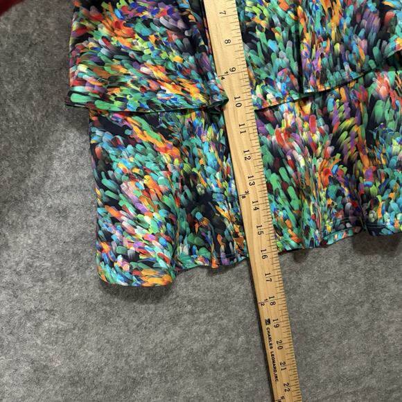 Dona Jo Skort Athletic Skirt Womens Sz 3 US XL Geometric Tennis Golf Pickle Ball - Picture 6 of 7